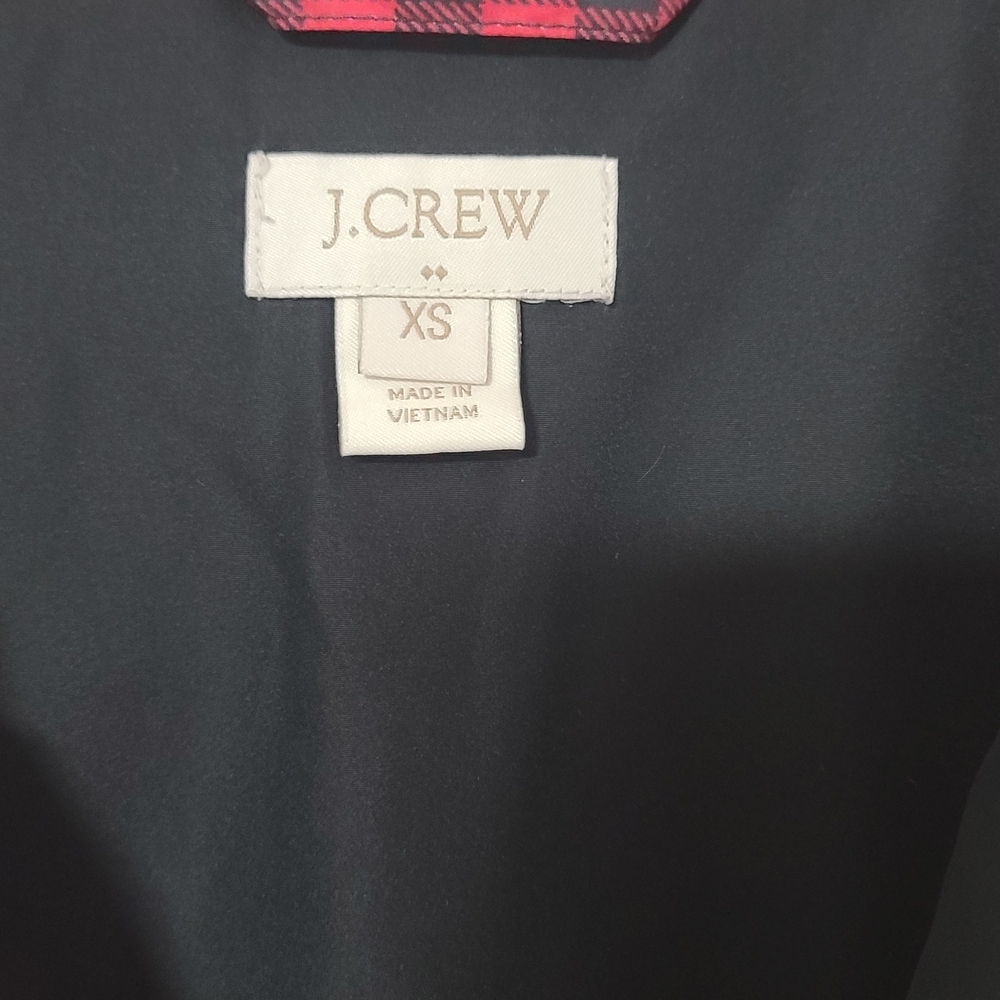 J.Crew Red & Black Buffalo Plaid Quilted Vest - Picture 4 of 8